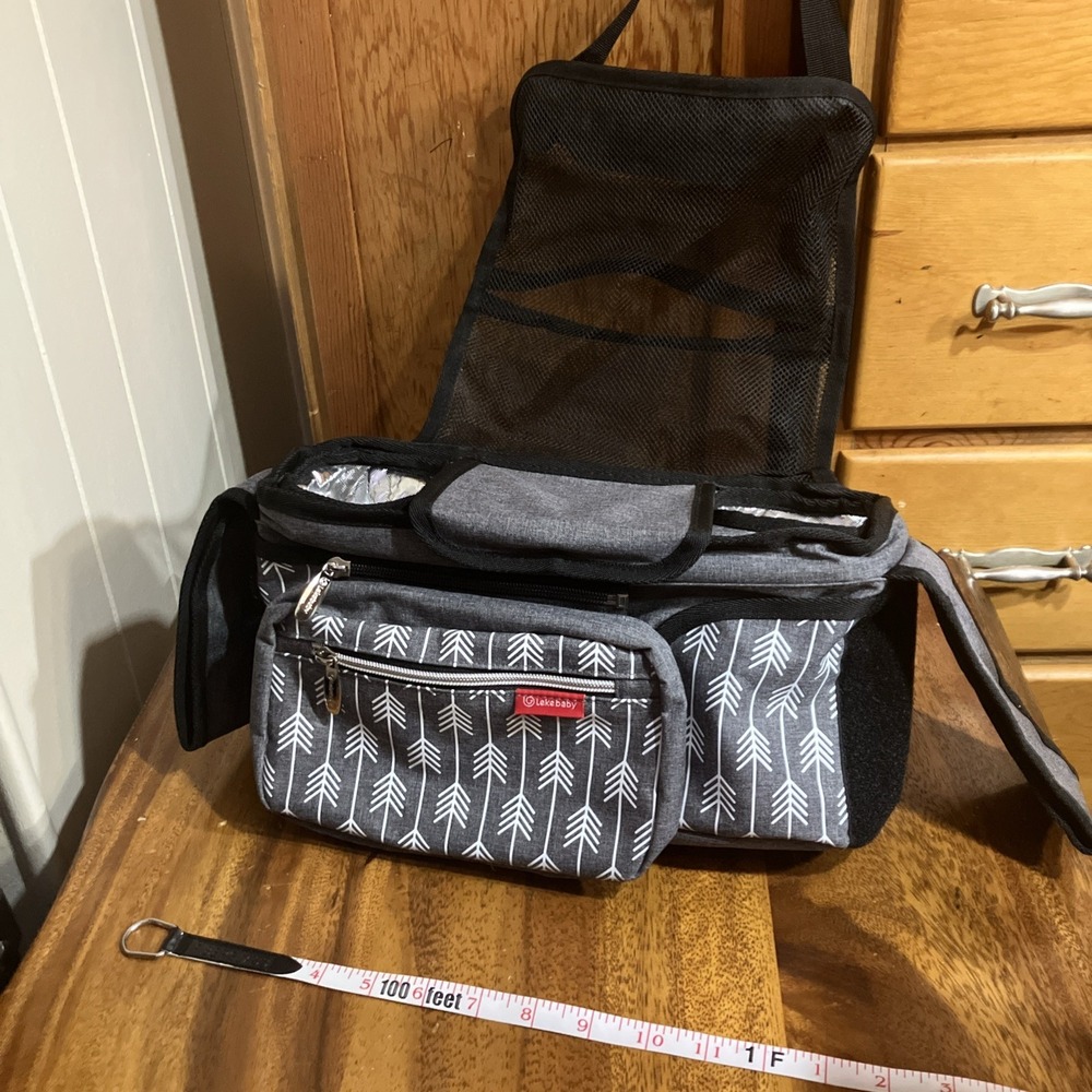 Lekebaby‎ Baby Stroller Organizer w/ Insulated Cup Holders Universal Fit Pockets